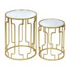 352 000012 9 Sieni Inart trolley bar gold metal-mirror glass D39.5x74.5cmIndoor furniture > Home organization > Kitchen > Trolley