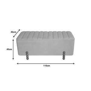 353 000002 3 3 Daph Inart trunk stool set of 2 velvet in beige and white shadeIndoor furniture > Stools