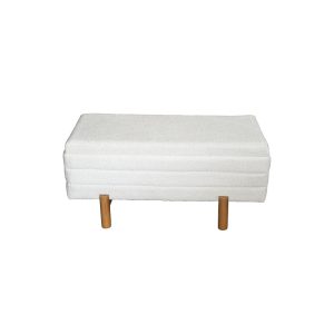 353 000003 2 2 Cindy Inart trunk stool set of 2 bouclé fabric in beige and white shadeIndoor furniture > Stools