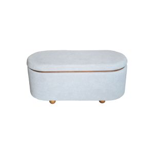 353 000004 2 5 Tara Inart trunk stool set of 2 velvet in dark gray and charcoal shadeIndoor furniture > Stools