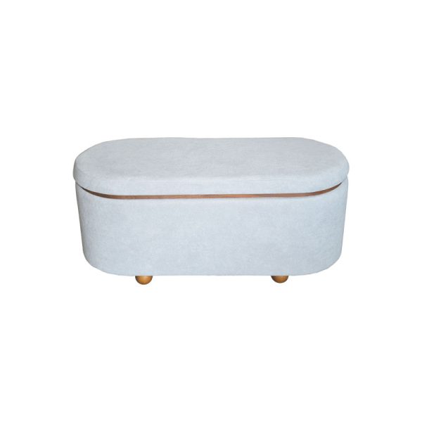 353 000004 2 5 Tara Inart trunk stool set of 2 velvet in dark gray and charcoal shadeIndoor furniture > Stools