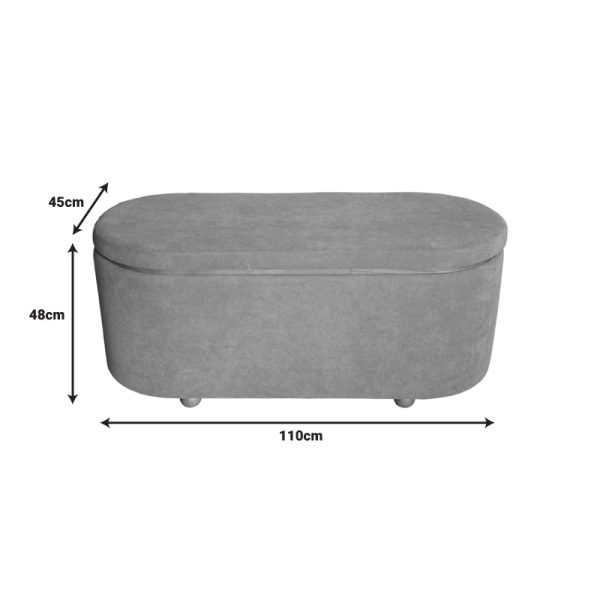 353 000004 3 5 Tara Inart trunk stool set of 2 velvet in dark gray and charcoal shadeIndoor furniture > Stools