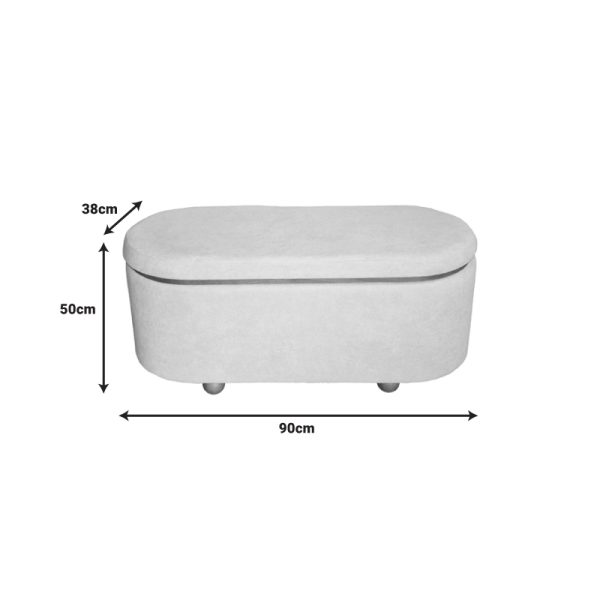 353 000004 4 5 Tara Inart trunk stool set of 2 velvet in dark gray and charcoal shadeIndoor furniture > Stools