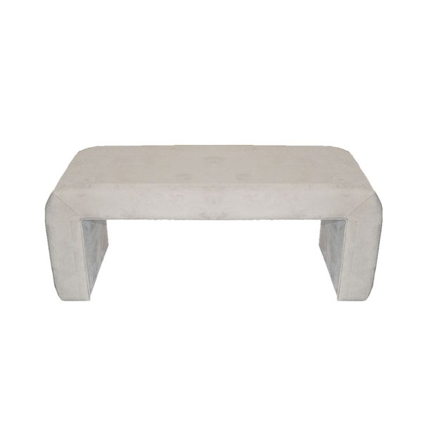 353 000010 5 Stool Gagga Inart velvet in beige shade 110x40x45cmIndoor furniture > Stools