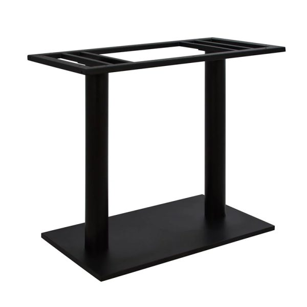 355 000018 5 Soign pakoworld metal table base in black shade 80x40x72cmProfessional furniture > Table Bases