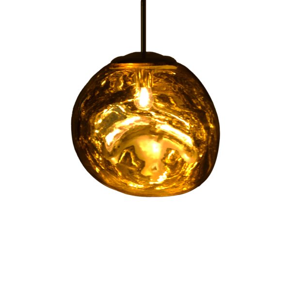 358 000003 4 Ceiling light Gloine pakoworld E27 in gold color D28x60cmLighting > Ceiling