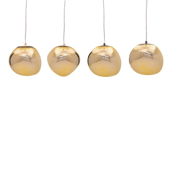358 000008 2 Ceiling light Vidro pakoworld E27 in gold color 60x15x80cmLighting > Ceiling
