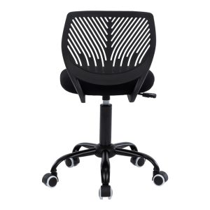 360 000013 4 2 Kid's office chair Kador pakoworld fabric mesh in black color 52x52x72-84cmOffice furniture > Office chair for children