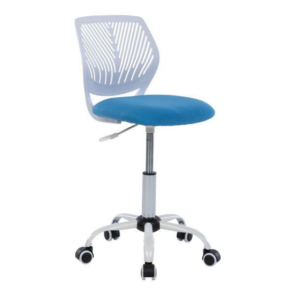 360 000014 2 2 Kid's office chair Kador pakoworld fabric mesh in blue-white color 52x52x72-84cmOffice furniture > Office chair for children