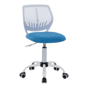 360 000014 5 Kid's office chair Kador pakoworld fabric mesh in blue-white color 52x52x72-84cmOffice furniture > Office chair for children