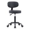 360 000016 16 Icina pakoworld pu office-work chair on wheels in black shade 58x54x102-123cmOffice furniture > Office chair for children