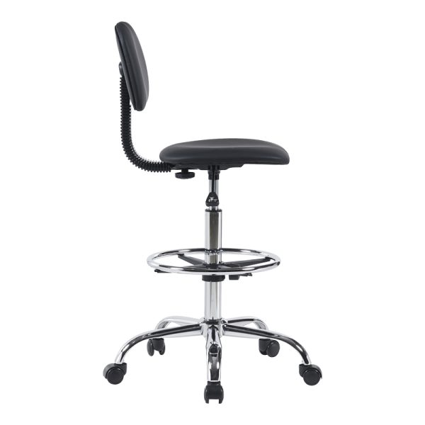 360 000018 2 7 Icina pakoworld pu office-work chair on wheels in black shade 58x54x102-123cmOffice furniture > Office chair for children