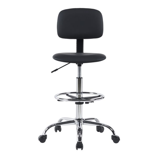 360 000018 3 7 Icina pakoworld pu office-work chair on wheels in black shade 58x54x102-123cmOffice furniture > Office chair for children