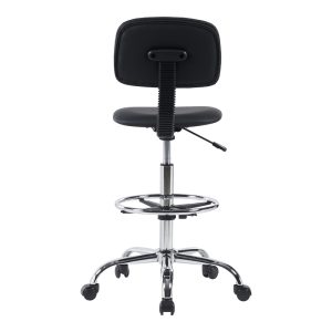 360 000018 4 7 Icina pakoworld pu office-work chair on wheels in black shade 58x54x102-123cmOffice furniture > Office chair for children