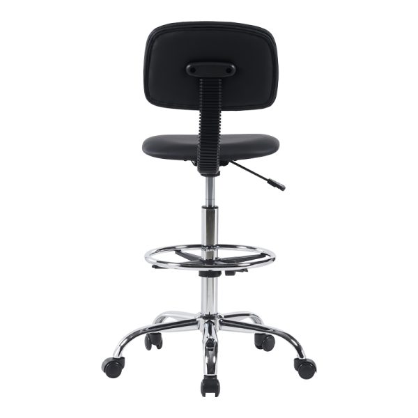 360 000018 4 7 Icina pakoworld pu office-work chair on wheels in black shade 58x54x102-123cmOffice furniture > Office chair for children