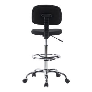 360 000019 4 7 Icina pakoworld fabric reception chair on wheels in black shade 58x54x102-123cmProfessional furniture