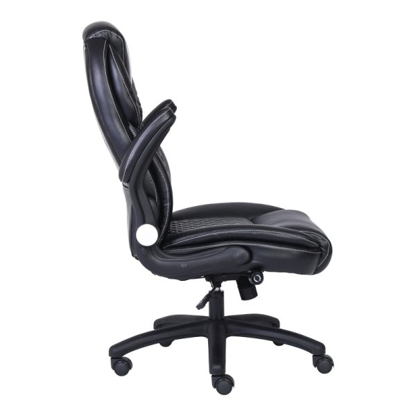 360 000022 4 6 Desain pakoworld pu manager kantor kursi marwarna hitam 74x73x108-116cmOffice furniture > Manager office chairs
