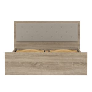 361 000016 2 2 Double bed Vita Plus pakoworld double in sonoma color 160x200cmIndoor furniture > Beds