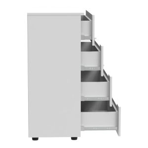 361 000018 3 2 Chest of drawers Afina pakoworld mdf in white glossy color 90x44x101cmIndoor furniture > Drawers-consoles