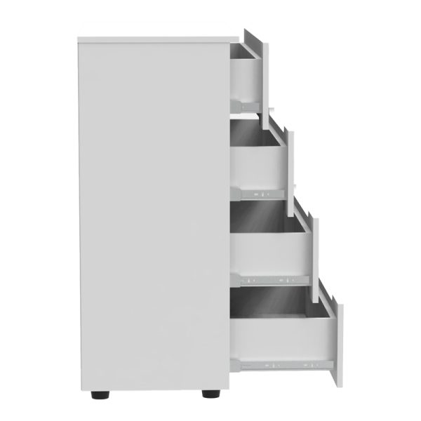 361 000018 3 2 Chest of drawers Afina pakoworld mdf in white glossy color 90x44x101cmIndoor furniture > Drawers-consoles