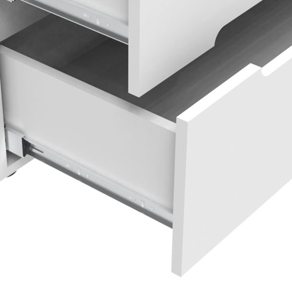361 000018 4 2 Chest of drawers Afina pakoworld mdf in white glossy color 90x44x101cmIndoor furniture > Drawers-consoles