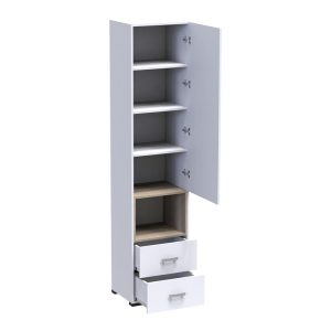 361 000023 2 2 Display-column Toscana pakoworld in white shade 50x42x222.5cmIndoor furniture > Showcases