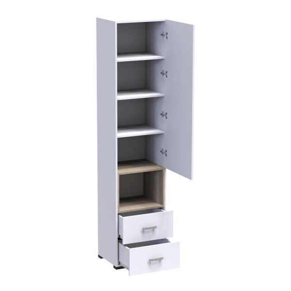 361 000023 2 2 Display-column Toscana pakoworld in white shade 50x42x222.5cmIndoor furniture > Showcases