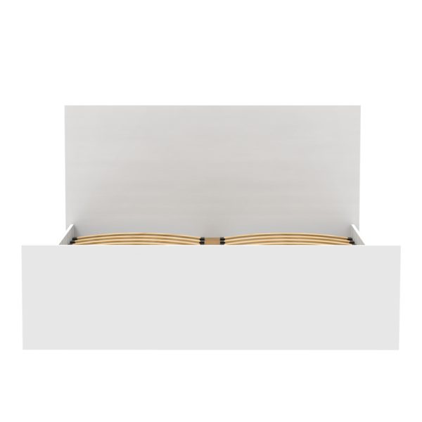 361 000025 2 2 Double bed Toscana pakoworld in white color 160x200cmIndoor furniture > Beds