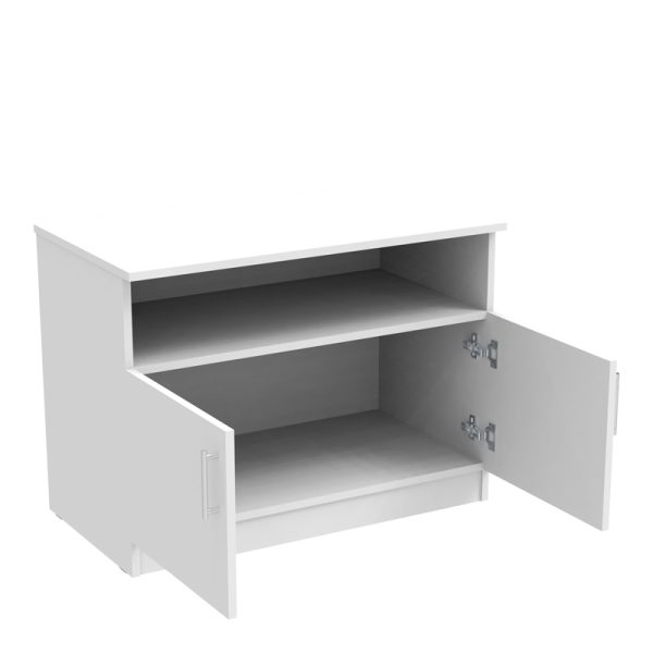 361 000036 2 3 Galdow pakoworld low cabinet in white color 80x45x60cmDecoration > Carpets - Rugs > Entrance