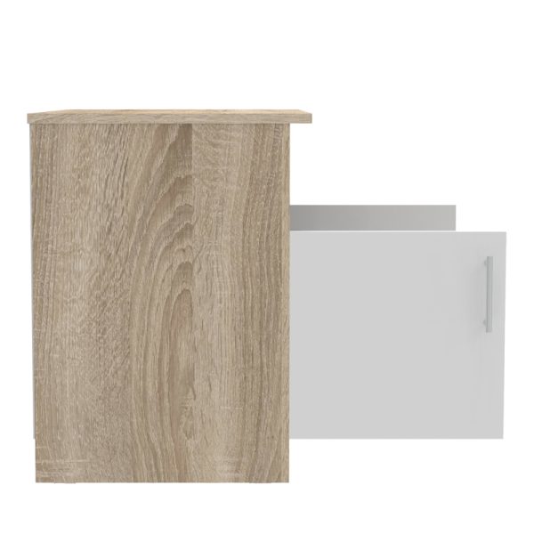 361 000039 3 3 Galdow pakoworld low cabinet in sonoma-white color 80x45x60cmDecoration > Carpets - Rugs > Entrance