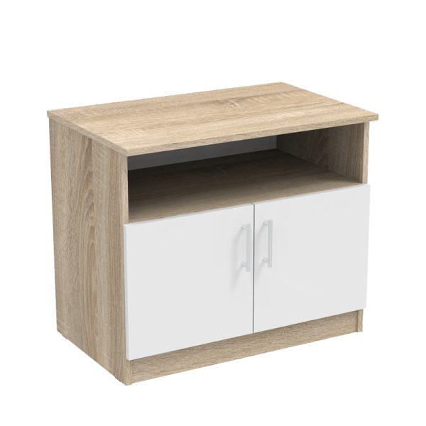 361 000039 5 Galdow pakoworld low cabinet in sonoma-white color 80x45x60cmDecoration > Carpets - Rugs > Entrance
