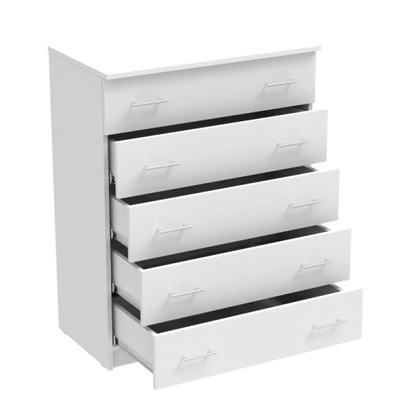 361 000043 2 2 Chest of drawers Kofre pakoworld in white color 80x45x104cmIndoor furniture > Drawers-consoles