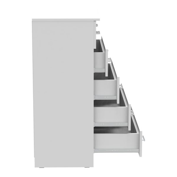 361 000043 3 2 Chest of drawers Kofre pakoworld in white color 80x45x104cmIndoor furniture > Drawers-consoles