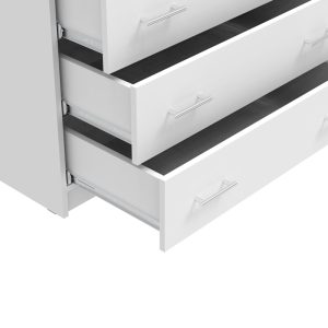 361 000043 4 2 Chest of drawers Kofre pakoworld in white color 80x45x104cmIndoor furniture > Drawers-consoles