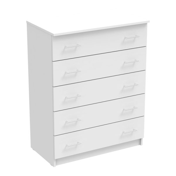 361 000043 5 Chest of drawers Kofre pakoworld in white color 80x45x104cmIndoor furniture > Drawers-consoles