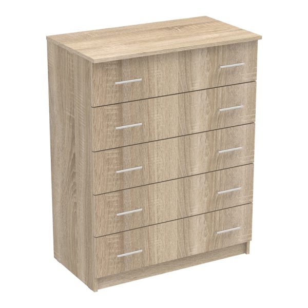 361 000044 2 Chest of drawers Kofre pakoworld in sonoma color 80x45x104cmIndoor furniture > Drawers-consoles