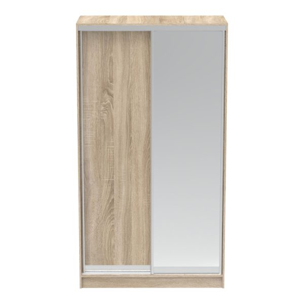 361 000047 2 7 Korredor pakoworld two-leaf sliding wardrobe with mirror in sonoma color 120x60x220cmIndoor furniture > Wardrobes