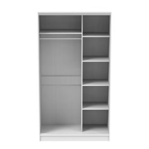361 000048 3 5 Korredor pakoworld two-leaf sliding wardrobe with mirror in white color 120x60x220cmIndoor furniture > Wardrobes