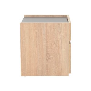362 000001 3 2 Bed side Comcie pakoworld in natural with grey color 50x42x45.5cmIndoor furniture > Bedside tables