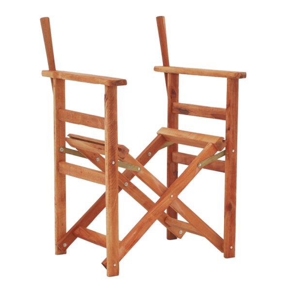 363 000001 11 Director's armchair frame Kompa pakoworld solid beech wood in walnut color 56.5x54x88cmOutdoor furniture > Garden chair