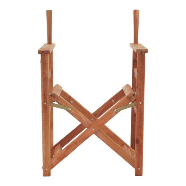 363 000001 3 8 Director's armchair frame Kompa pakoworld solid beech wood in walnut color 56.5x54x88cmOutdoor furniture > Garden chair