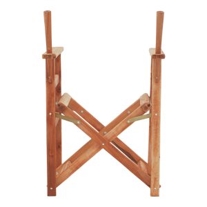 363 000001 4 8 Director's armchair frame Kompa pakoworld solid beech wood in walnut color 56.5x54x88cmOutdoor furniture > Garden chair