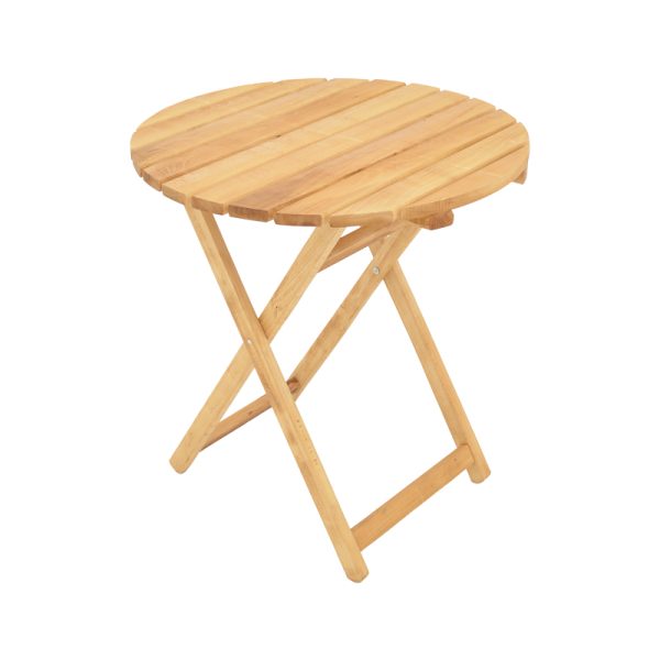 363 000004 3 2 Table Letna pakoworld solid beech wood in natural color D60x74.5cmOutdoor furniture > Garden dining sets