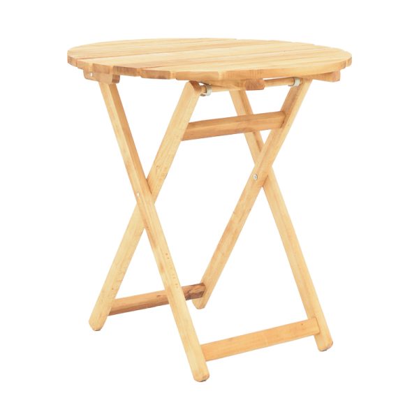 363 000005 8 Table Letna pakoworld solid beech wood in natural color D60x75cmOutdoor furniture > Coffee tables