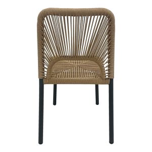 364 000005 4 3 Aluminum chair Norture pakoworld stackable anthracite frame-natural rattan 45x63x82cmOutdoor furniture > Garden chair