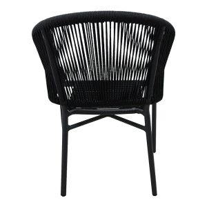 364 000008 3 2 Aluminum armchair Legana pakoworld stackable anthracite frame-rattan 56x66x82cmOutdoor furniture > Garden armchairs