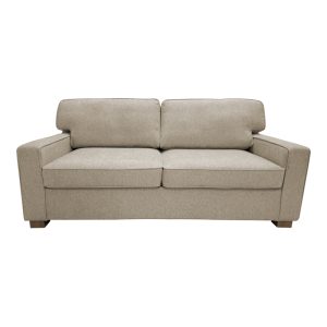 365 000001 2 2 Sofa-bed two-seater Polaris pakoworld fabric in cream color 181x91x83cmIndoor furniture > Sofas-bed