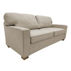 365 000001 3 2 Sofa-bed two-seater Polaris pakoworld fabric in cream color 181x91x83cmIndoor furniture > Sofas-bed