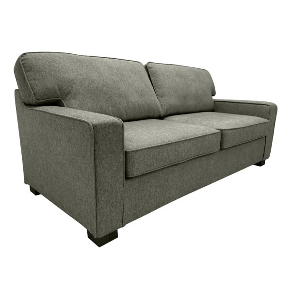 365 000002 3 2 Sofa-bed two-seater Polaris pakoworld fabric in khaki color 181x91x83cmIndoor furniture > Sofas-bed
