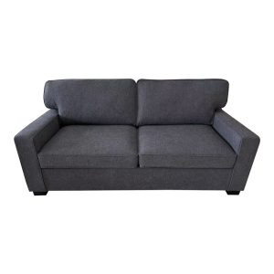 365 000004 2 5 Sofa-bed two-seater Polaris pakoworld fabric in dark grey color 181x91x83cmIndoor furniture > Sofas-bed